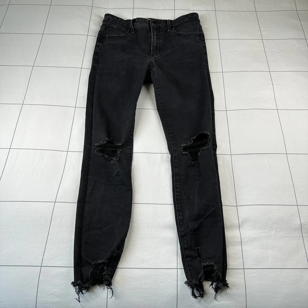 Abercrombie & Fitch Jeans Womens 28 Regular Black High Rise Super Skinny Ankle